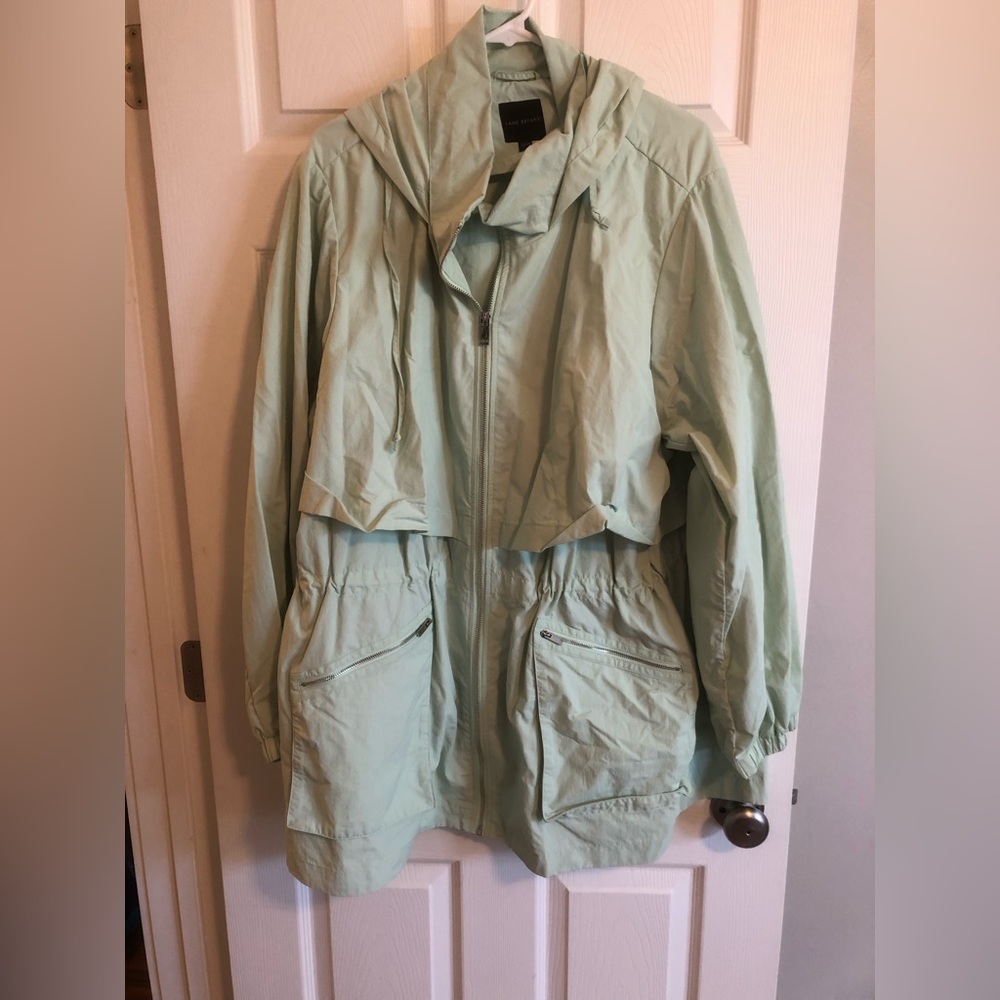 Lane Bryant Green Rain Jacket